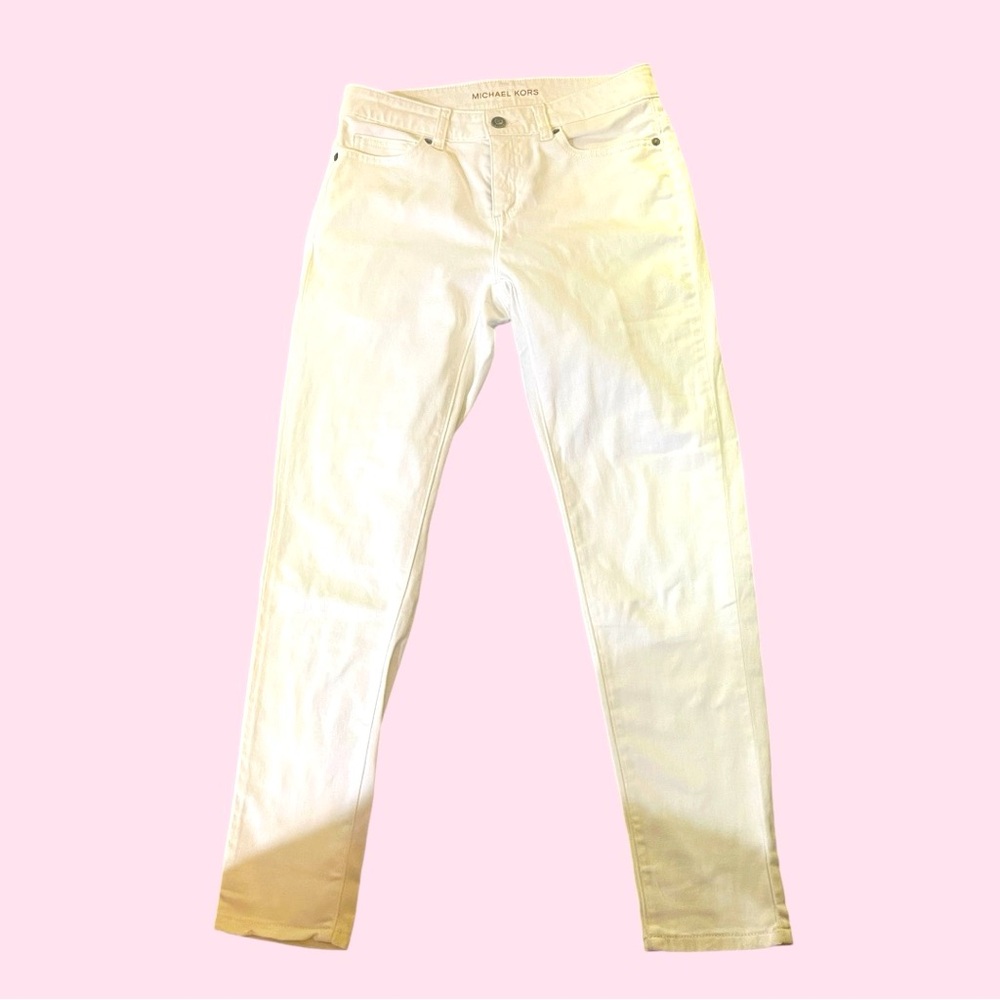 White Michael Kors Skinny Jeans